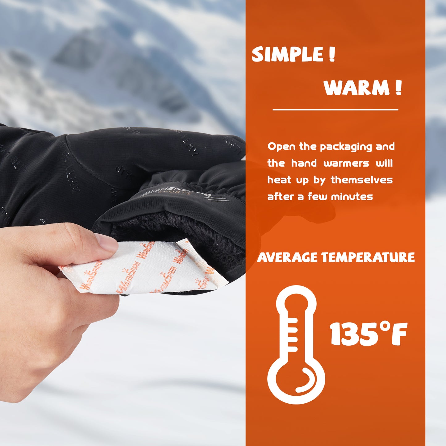 Hand Warmers with Adhesive Wholesale - 240 Pairs