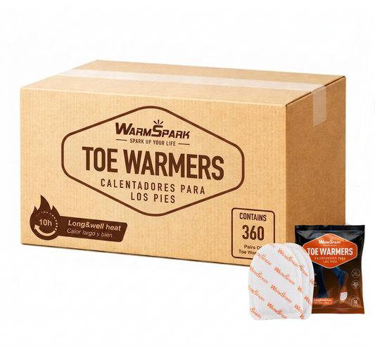 Toe Warmer Wholesale - 360 Pairs (9 Boxes)